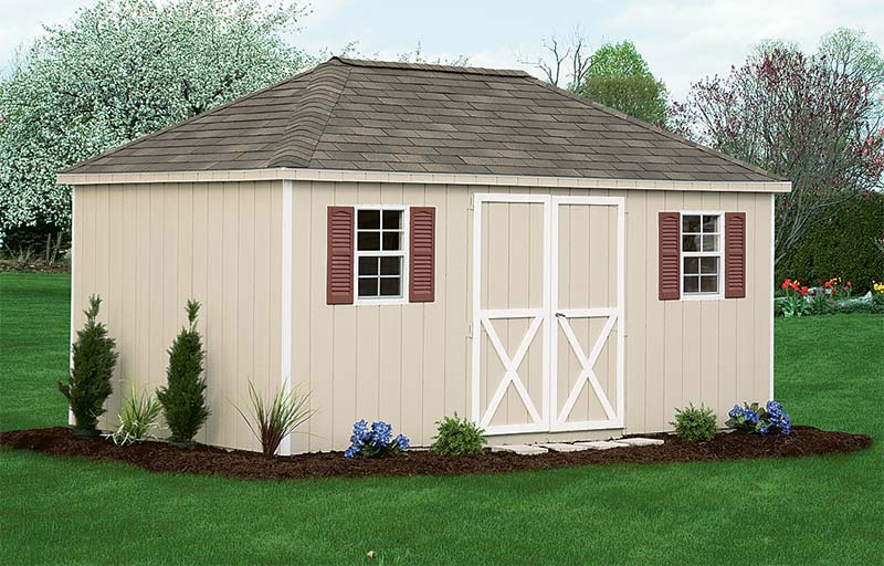10x14 hip barn shed