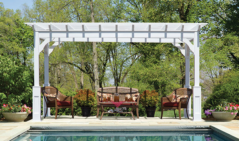 outdoor living remodel with pergola