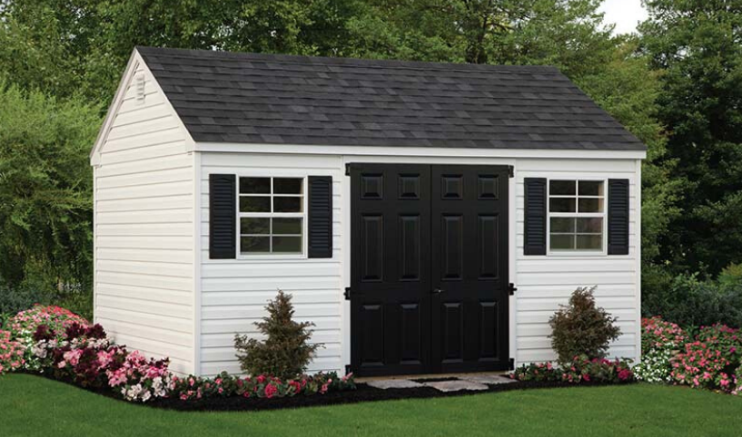 white and black shed color schemes
