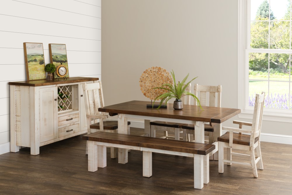 dining room furniture with bench