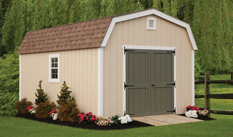 riding mower shed