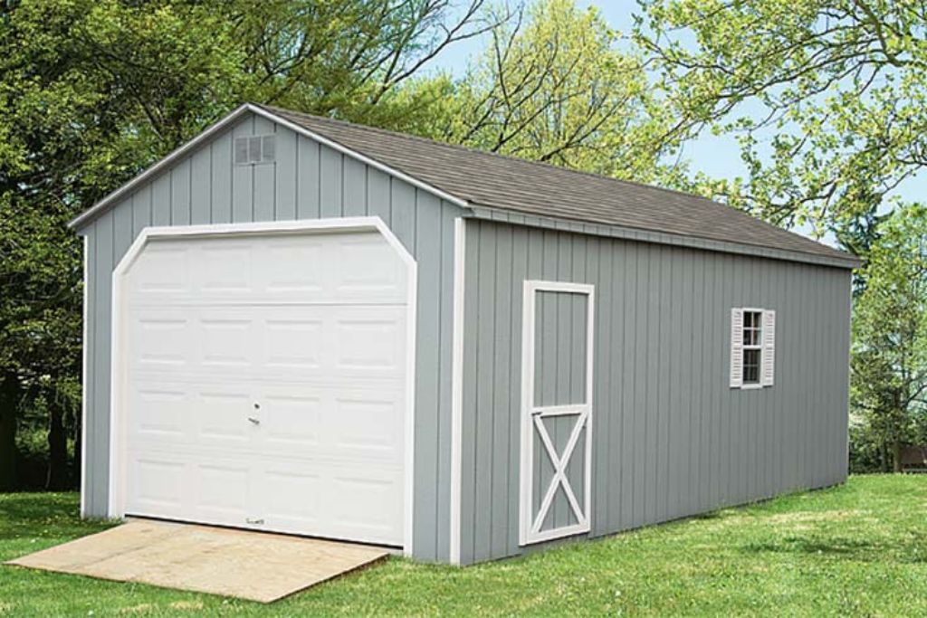 Motorcycle Shed Barn With Ramp 