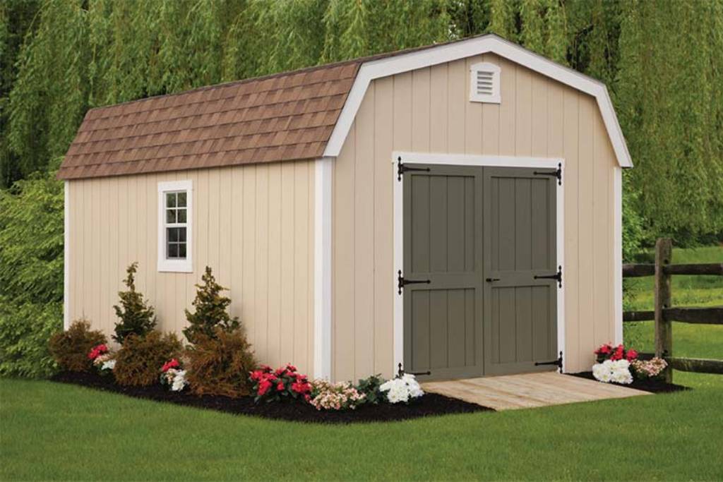 shed color combinations dutch barn shed with cream siding