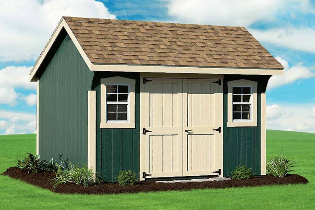 shed paint colors quaker with green siding